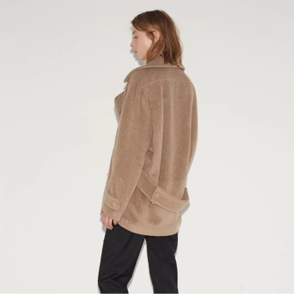 MM6 Maison Martin Margiela Tan Pea Coat - Picture 2 of 16
